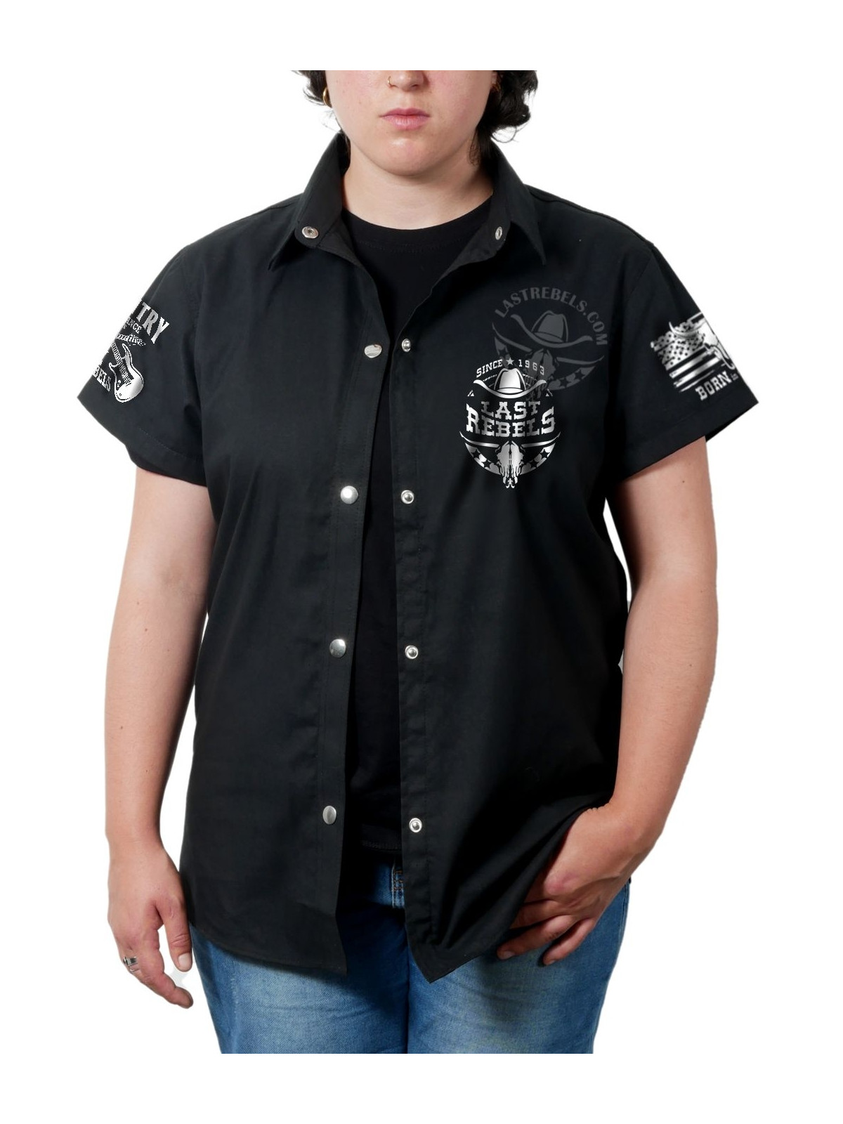 Chemise country femme "Country Music, Âme de l’Amérique" LAST REBELS - Vue de face