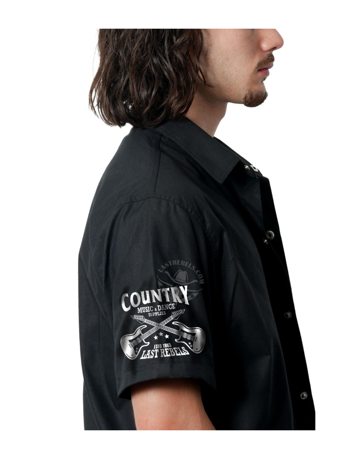 Chemise Danse Country Homme "Southern Sounds" - LAST REBELS - Manche droite