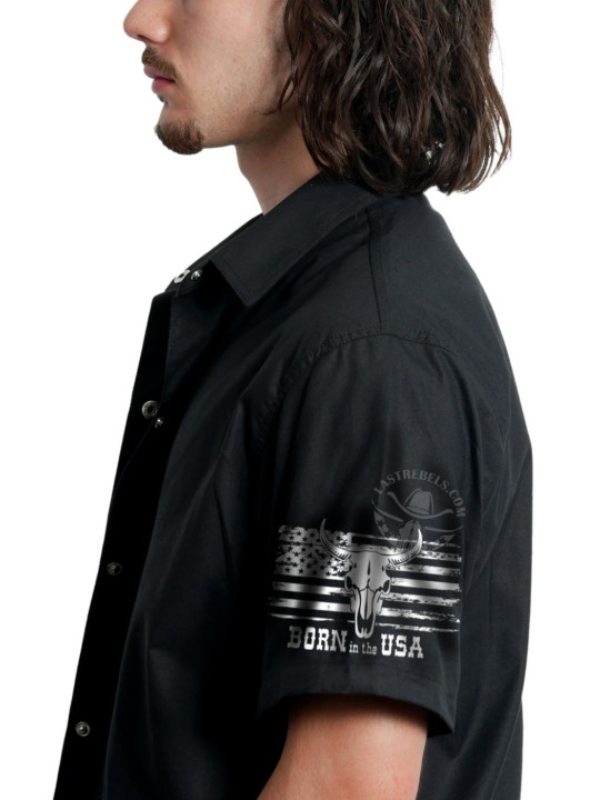 Chemise Danse Country Homme "Southern Sounds" - LAST REBELS - Manche gauche Chemise Danse Country Homme "Southern Sounds" - LAST REBELS - Manche gauche