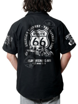 Chemise Danse Country Homme "Route 66 - The Mother Road" - LAST REBELS - Impression dos