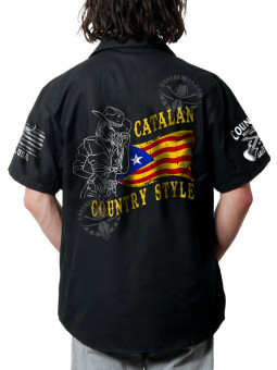 Chemise Danse Country Homme "Catalan Country Dance - Salut Cowboy" - LAST REBELS - Impression dos