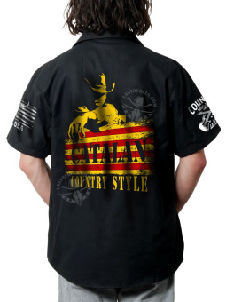 Chemise Danse Country Homme "Catalan Country Style" - LAST REBELS - Impression dos