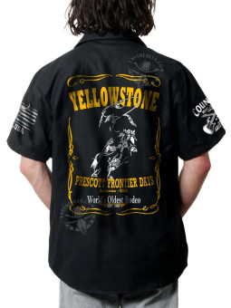 Chemise Danse Country Homme "Yellowstone - Esprit du Rodéo" - LAST REBELS - Impression dos