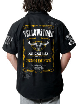 Chemise Danse Country Homme "Yellowstone - L'aventure au grand air" - LAST REBELS - Impression dos