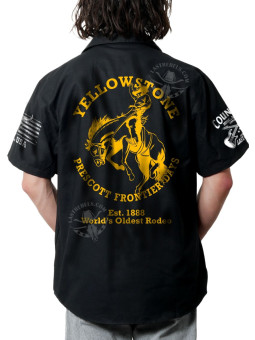 Chemise Danse Country Homme "Yellowstone Rodéo de Prescott" - LAST REBELS - Impression dos