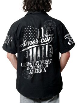 Chemise Danse Country Homme - Country Music is the soul of America - LAST REBELS - Impression dos