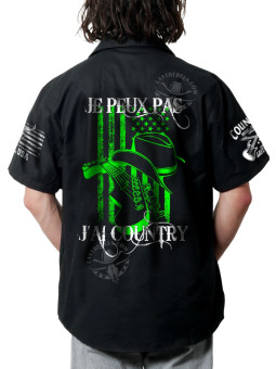 Chemise Danse Country Homme "Je peux pas, j'ai Country" - LAST REBELS - Impression dos