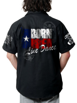 Chemise Danse Country Homme "Born and Bred Line Dance" - LAST REBELS - Impression dos