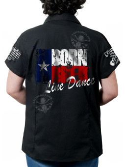 Chemise danse country femme "Born and Bred Line Dance" LAST REBELS - Impression dos