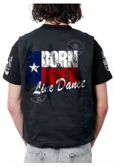 Gilet danse country homme LAST REBELS - Born and Bred Line Dance - Impression dos