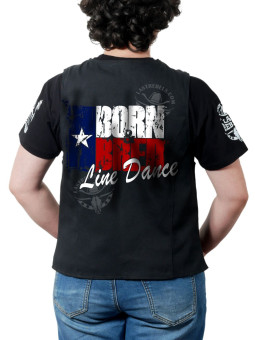 Gilet femme "Née pour la Danse Country" – LAST REBELS Texas - Impression dos