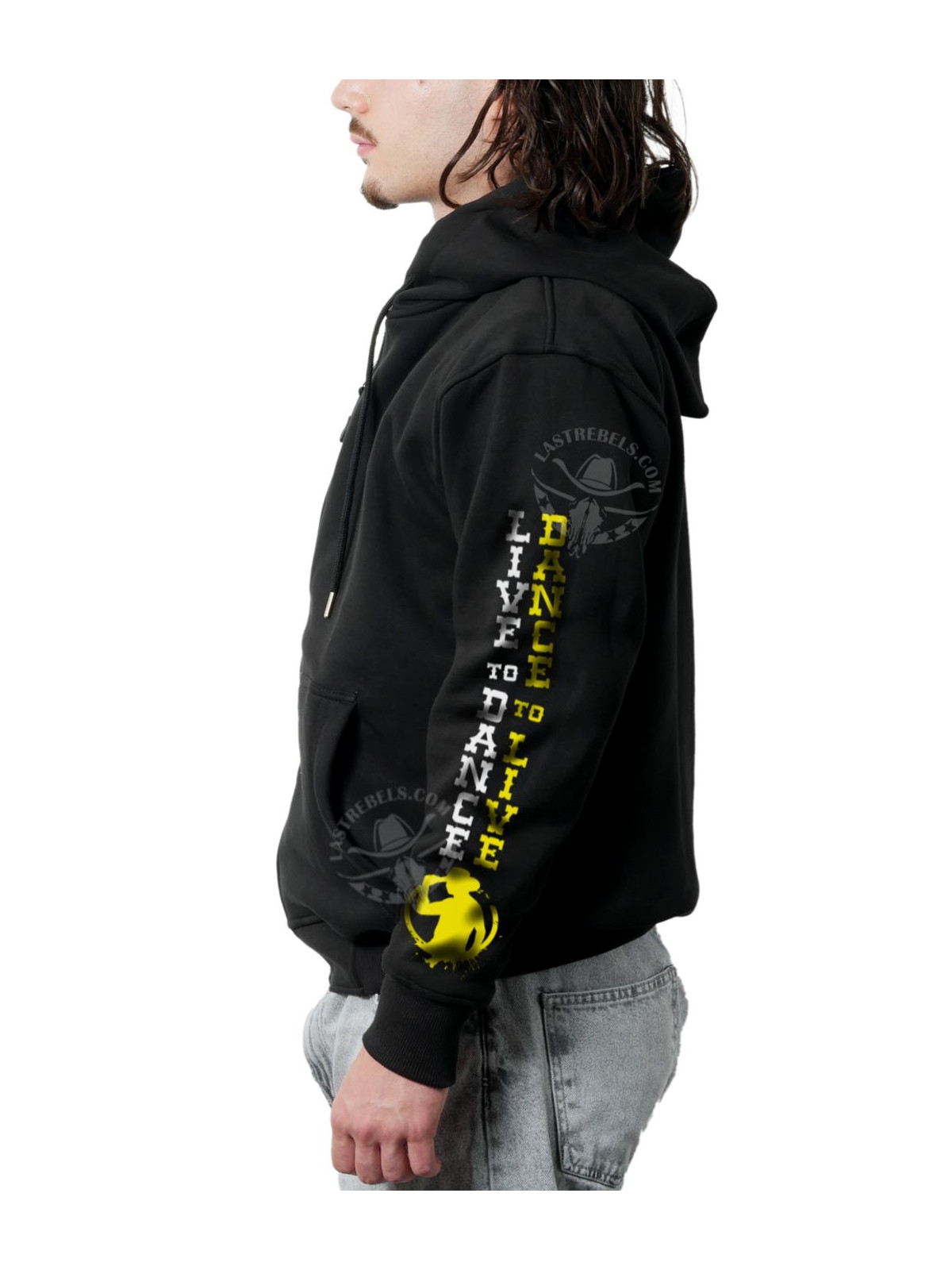 Sweat zippé danse-country homme I Love Country Music – LAST REBELS - Manche gauche