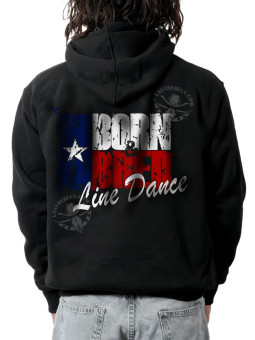 Sweat zippé homme Born and Bred Line Dance – Danse-Country – LAST REBELS - Impression dos