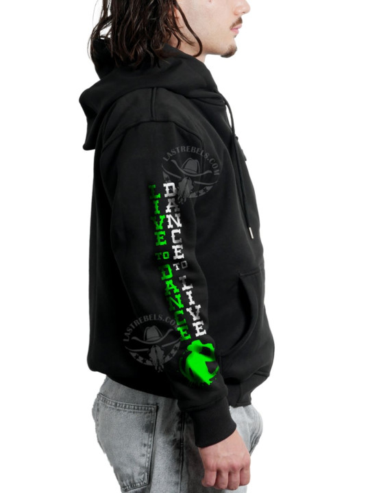 Sweat zippé danse-country homme Je peux pas, j’ai Country – LAST REBELS - Manche droite Sweat zippé danse-country homme Je peux pas, j’ai Country – LAST REBELS - Manche droite