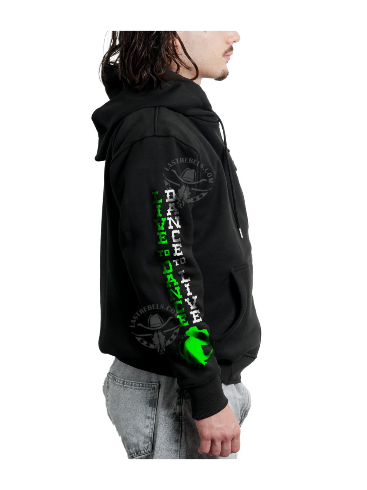 Sweat zippé danse-country homme Je peux pas, j’ai Country – LAST REBELS - Manche droite