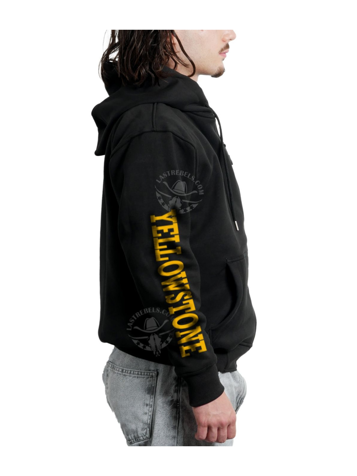 Sweat zippé danse-country homme Cowboy indomptable – LAST REBELS - Manche droite