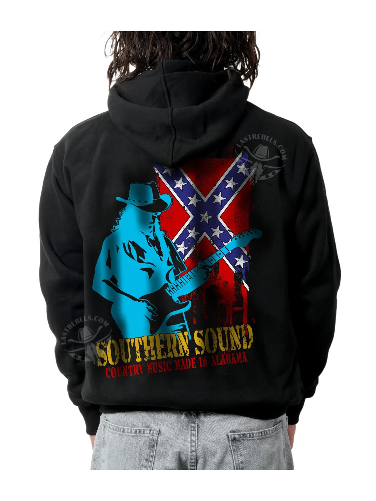Sweat zippé danse-country homme Southern Sounds sudiste – LAST REBELS - Impression dos