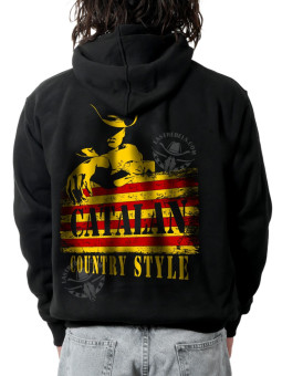 Sweat zippé danse-country homme Catalan Country Style – LAST REBELS - Impression dos