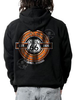 Sweat zippé danse-country homme Route 66 & Get Your Kicks – LAST REBELS - Impression dos