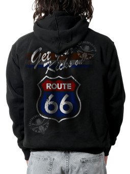 Sweat zippé danse-country homme Route 66 Get Your Kicks – LAST REBELS - Impression dos