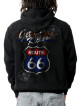 Sweat zippé danse-country homme Route 66 Get Your Kicks – LAST REBELS - Impression dos Sweat zippé danse-country homme Route 66 Get Your Kicks – LAST REBELS - Impression dos