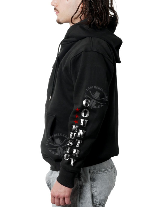 Sweat zippé danse-country homme Jack Daniel’s Tennessee – LAST REBELS - Manche gauche Sweat zippé danse-country homme Jack Daniel’s Tennessee – LAST REBELS - Manche gauche