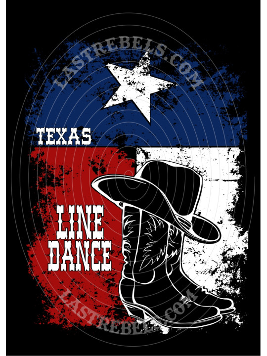 Polo femme Line Dance Texas – LAST REBELS - Motif exclusif