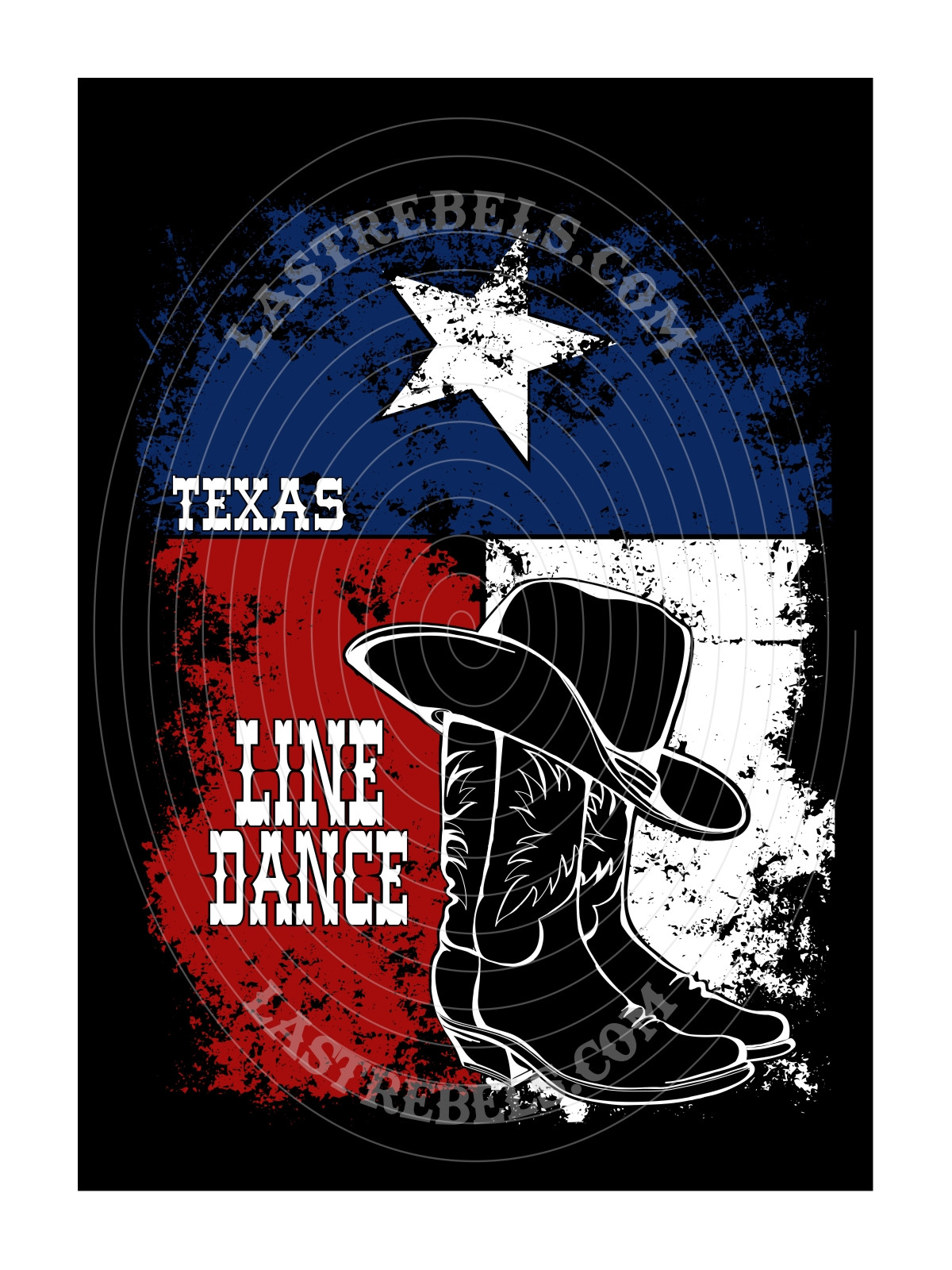 Polo femme Line Dance Texas – LAST REBELS - Motif exclusif