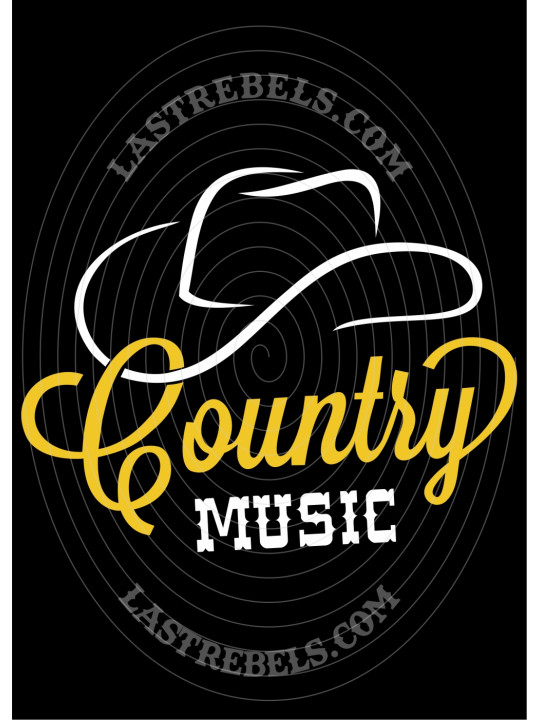 Polo femme Country Music & chapeau cowboy – LAST REBELS - Motif exclusif