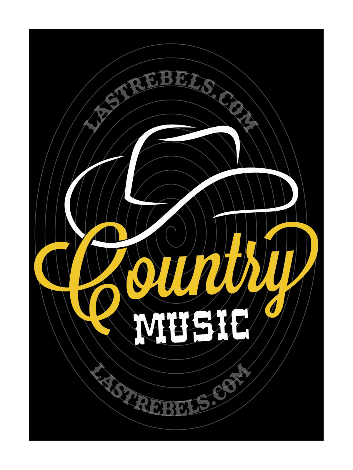 Polo femme Country Music & chapeau cowboy – LAST REBELS - Motif exclusif