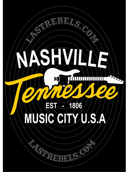 Polo femme Nashville Tennessee – LAST REBELS - Motif exclusif