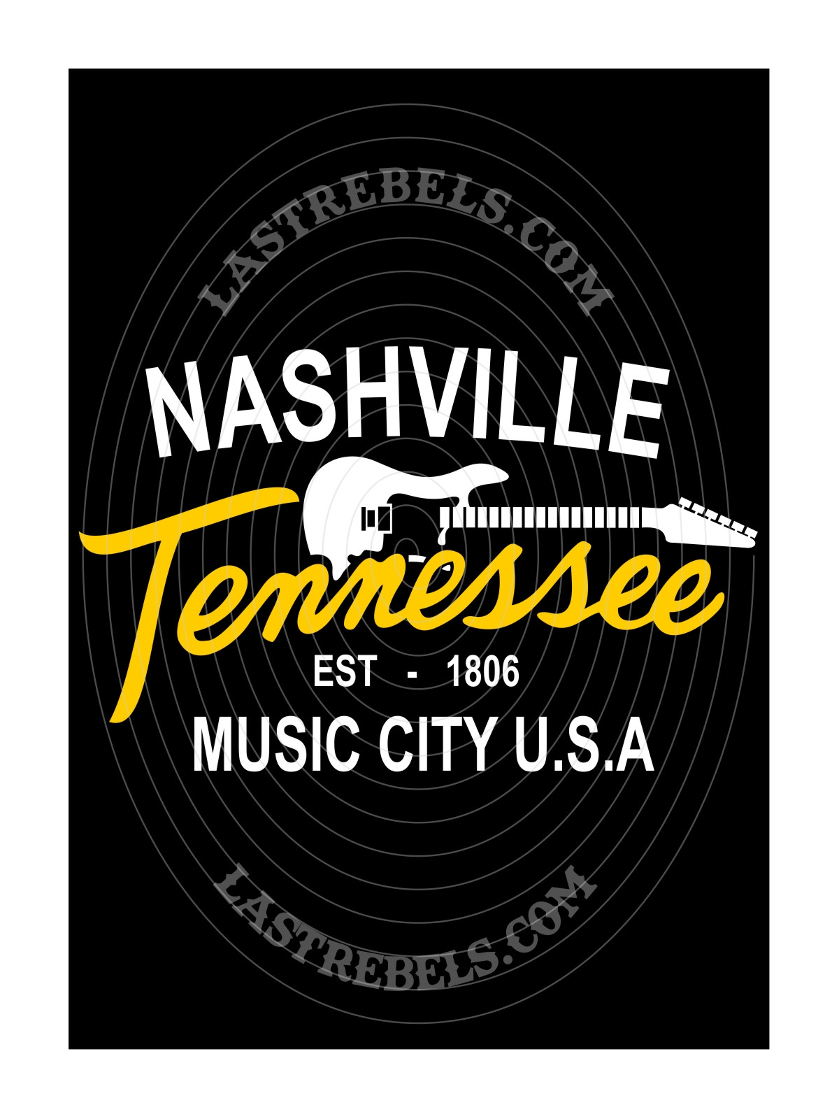 Polo femme Nashville Tennessee – LAST REBELS - Motif exclusif