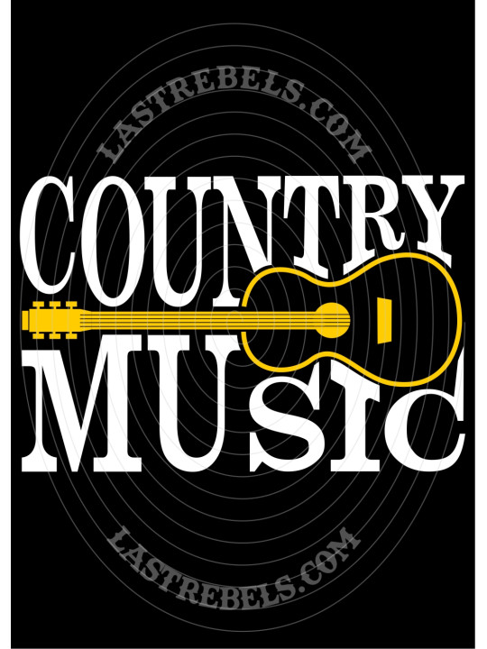 Polo femme Country Music & guitare folk – LAST REBELS - Motif exclusif