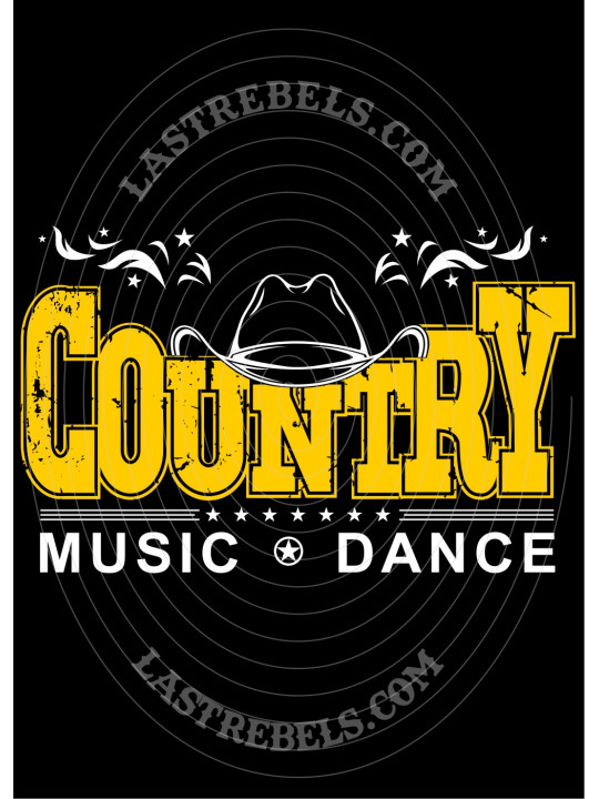 Polo femme Country Music and Dance – LAST REBELS - Motif exclusif