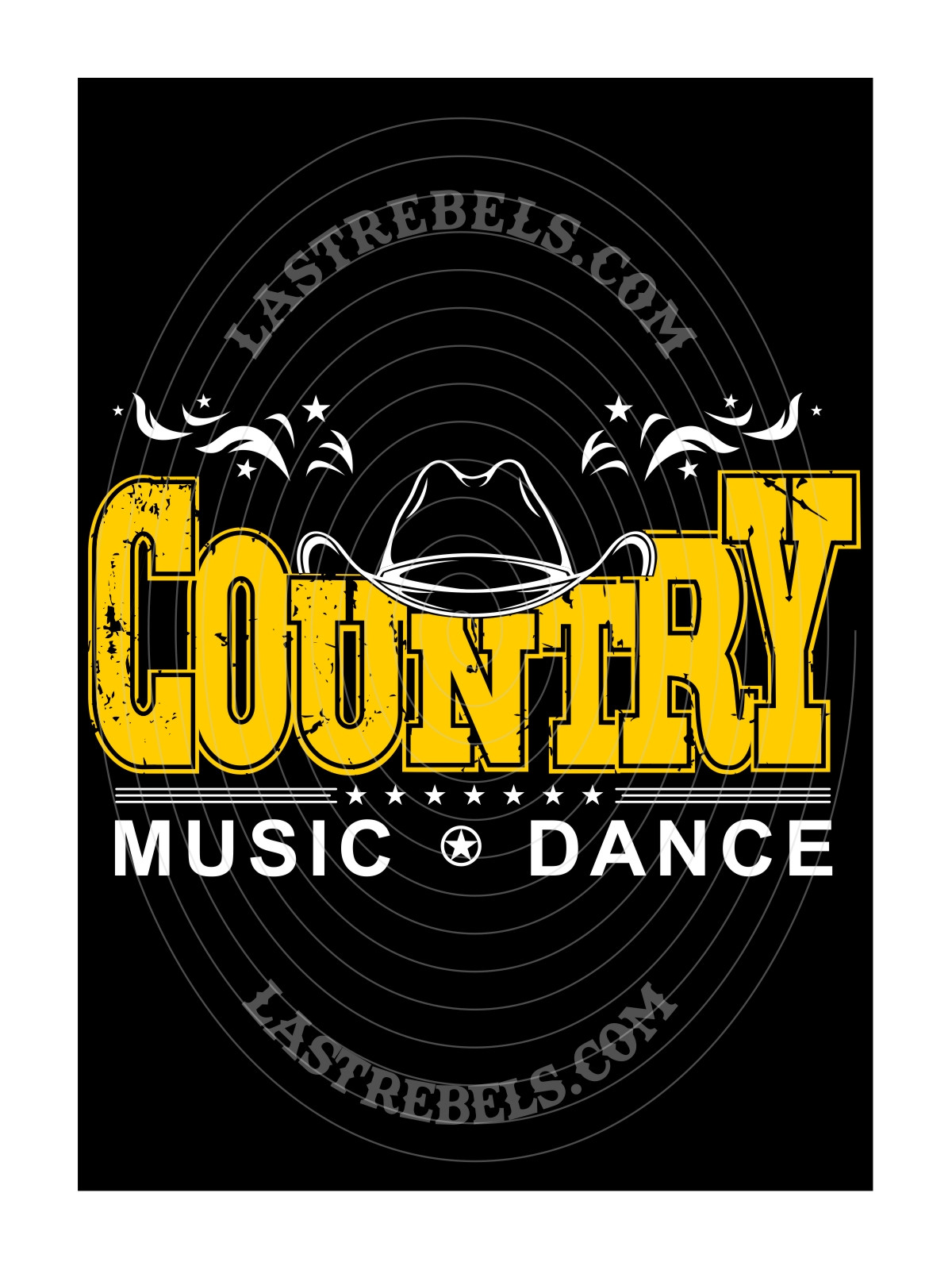 Polo femme Country Music and Dance – LAST REBELS - Motif exclusif