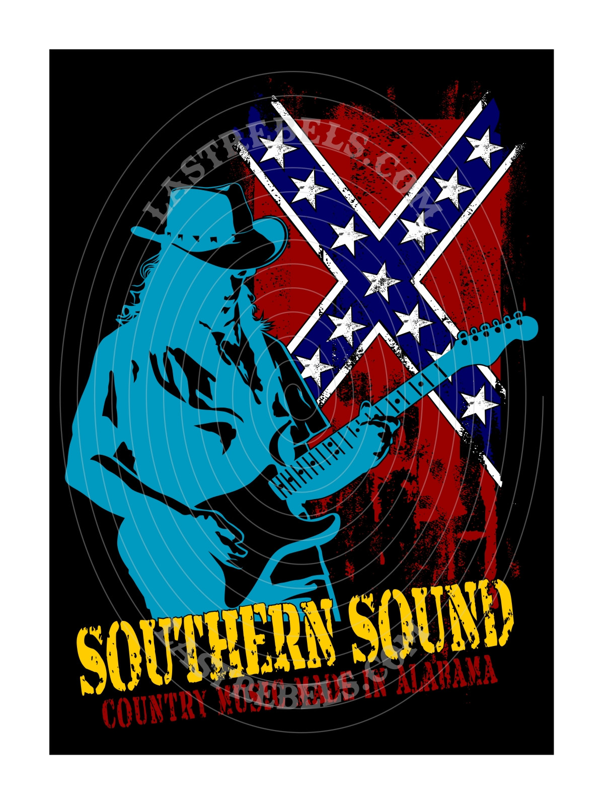 Polo femme Southern Sounds & musique du Sud – LAST REBELS - Motif exclusif