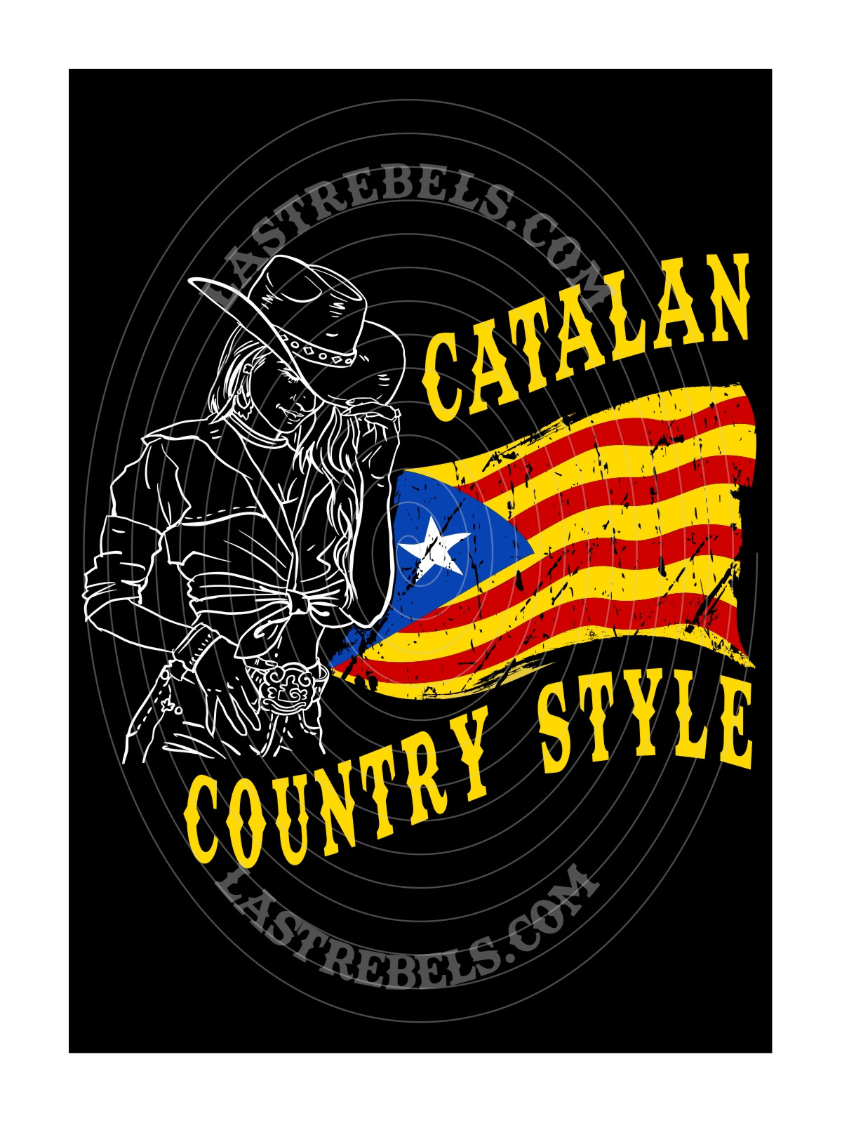 Polo femme Catalan Country Style & cowgirl – LAST REBELS - Motif exclusif