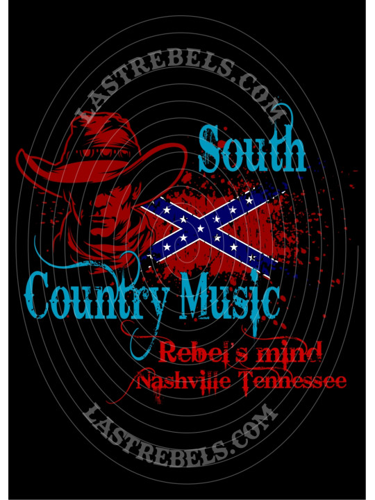 Polo femme South Country Music & cowboy – LAST REBELS - Motif exclusif