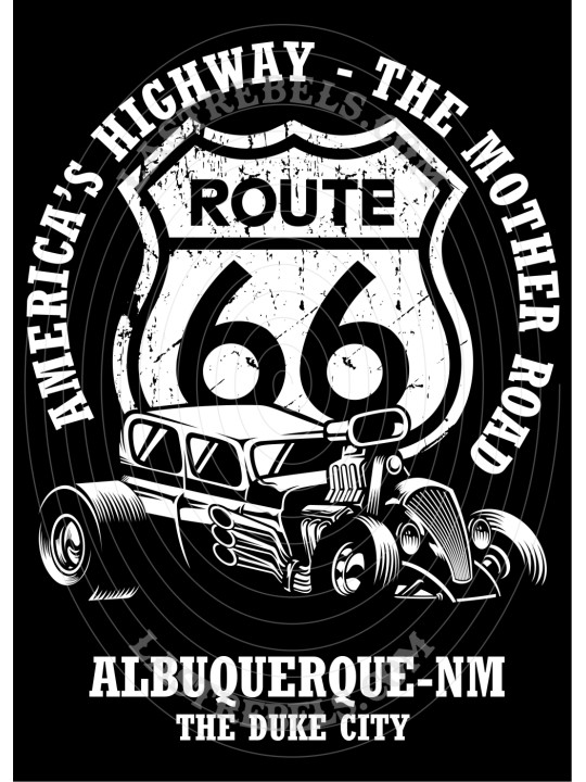 Polo femme Route 66 America’s Highway – LAST REBELS - Motif exclusif