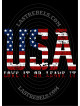 Polo femme USA & fierté américaine – LAST REBELS - Motif exclusif
