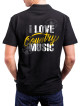 Polo homme danse-country I Love Country Music – LAST REBELS - impression dos