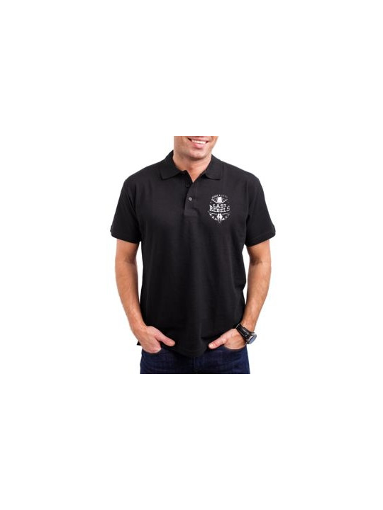 Polo homme danse-country Country Music & chapeau – LAST REBELS - Vue de face