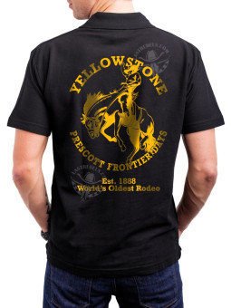 Polo homme danse-country Yellowstone & Rodéo Prescott – LAST REBELS - Impression dos