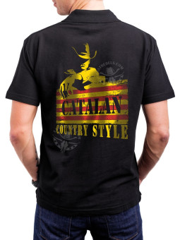 Polo homme danse-country Catalan Country Style – LAST REBELS - Impression dos