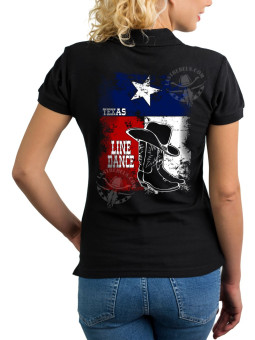 Polo femme Line Dance Texas – LAST REBELS - Impression dos