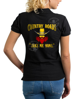 Polo femme Country Roads John Denver – LAST REBELS - Impression dos