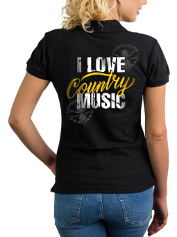 Polo femme Country Line Dance & Music – LAST REBELS - Impression dos