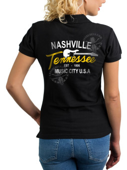 Polo femme Nashville Tennessee – LAST REBELS - Impression dos