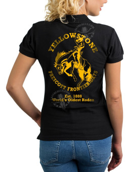 Polo femme Yellowstone & rodéo Prescott – LAST REBELS - Impression dos