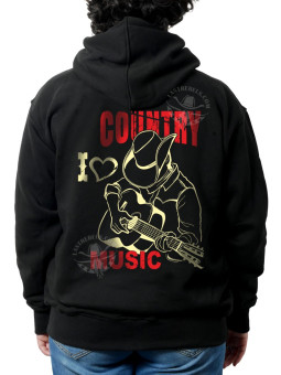 Sweat danse country femme – LAST REBELS I ❤ Country Music - Impression dos